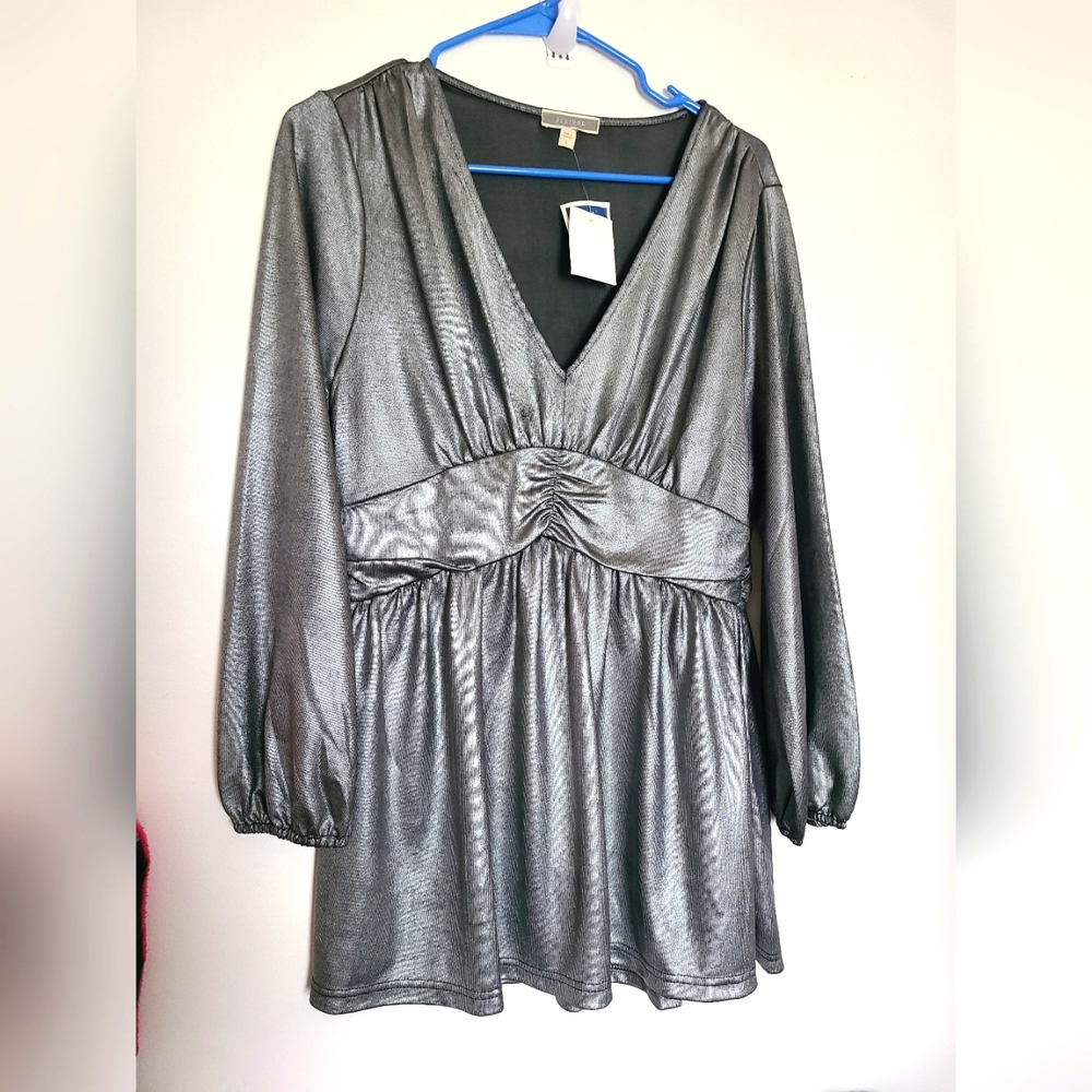 Silver blouse